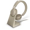 Jabra Evolve2 65, Link380c MS Stereo Stand Beige Bluetooth 5.0