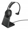 Jabra Evolve2 65, Link380c UC Mono Stand Black Bluetooth 5.0