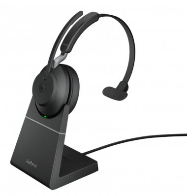 Фотография товара 'Jabra Evolve2 65, Link380a UC Mono Stand Black Bluetooth 5.0'