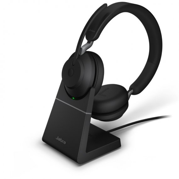 Фотография товара 'Jabra Evolve2 65, Link380c MS Stereo Stand Black Bluetooth 5.0'