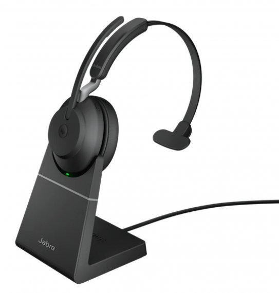 Фотография товара 'Jabra Evolve2 65, Link380a MS Mono Stand Black Bluetooth 5.0'